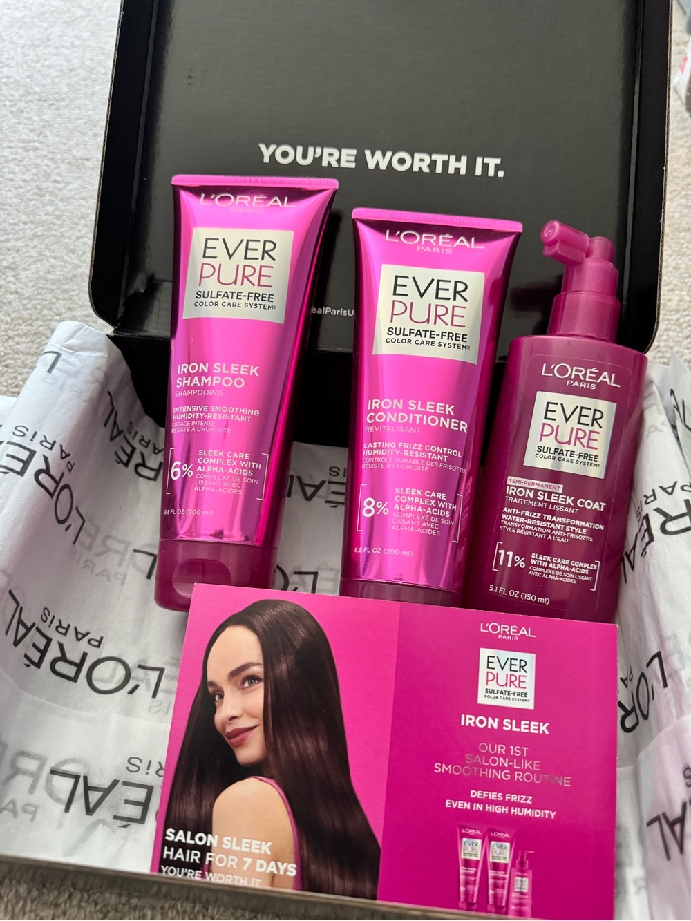 L'Oreal Paris Ever Pure Iron Sleek Set